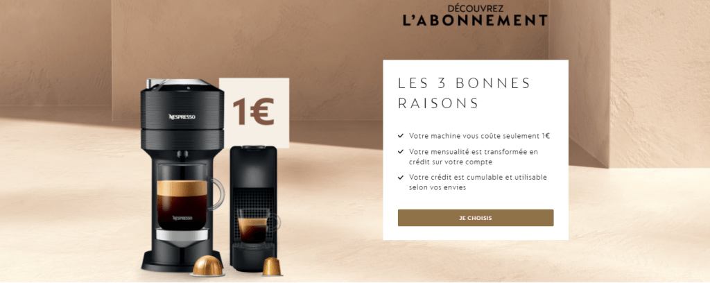 J’ai testé la cafetiere nespresso à 1€